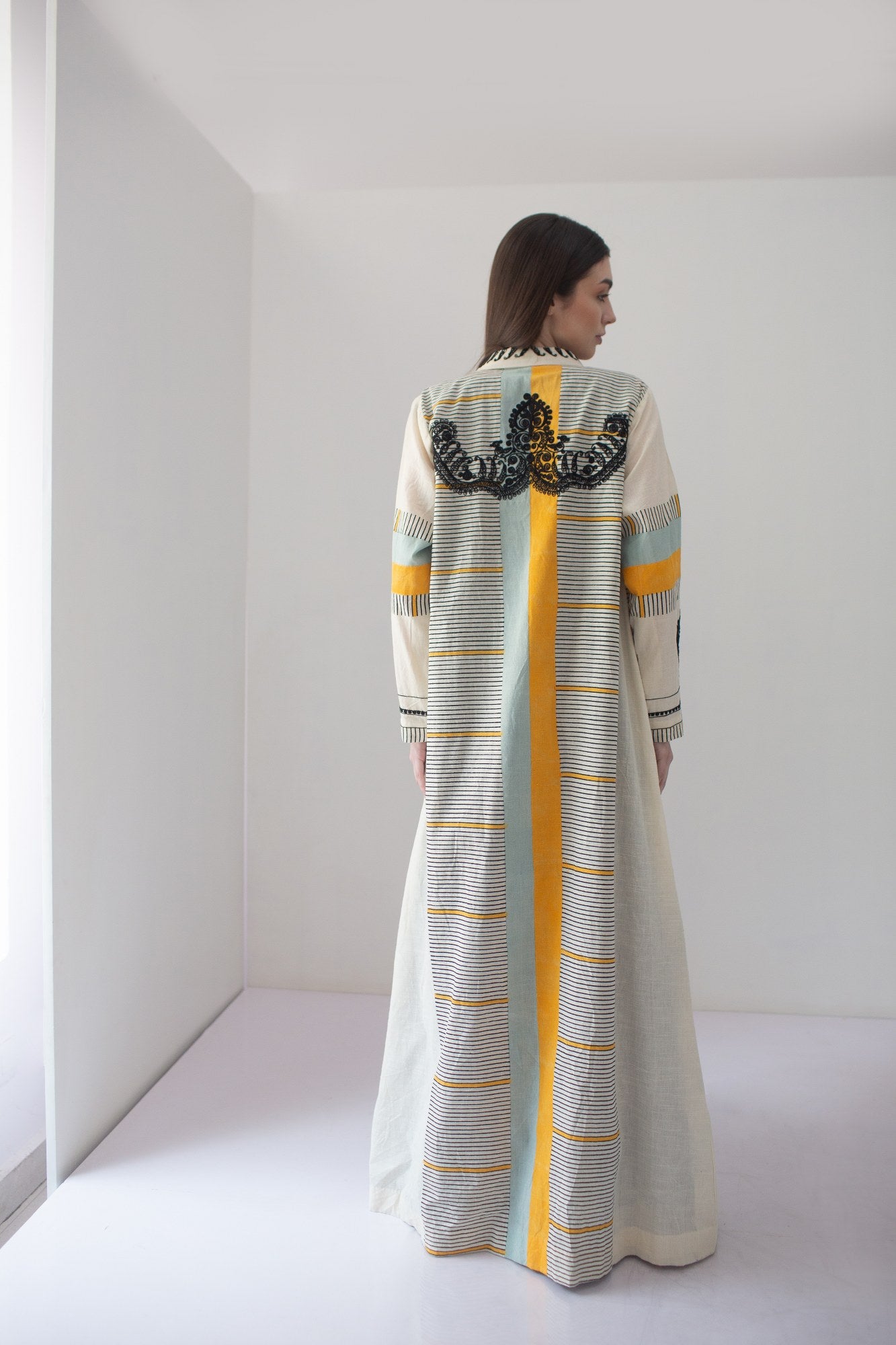 EMBROIDERED JACKET DRESS SET
