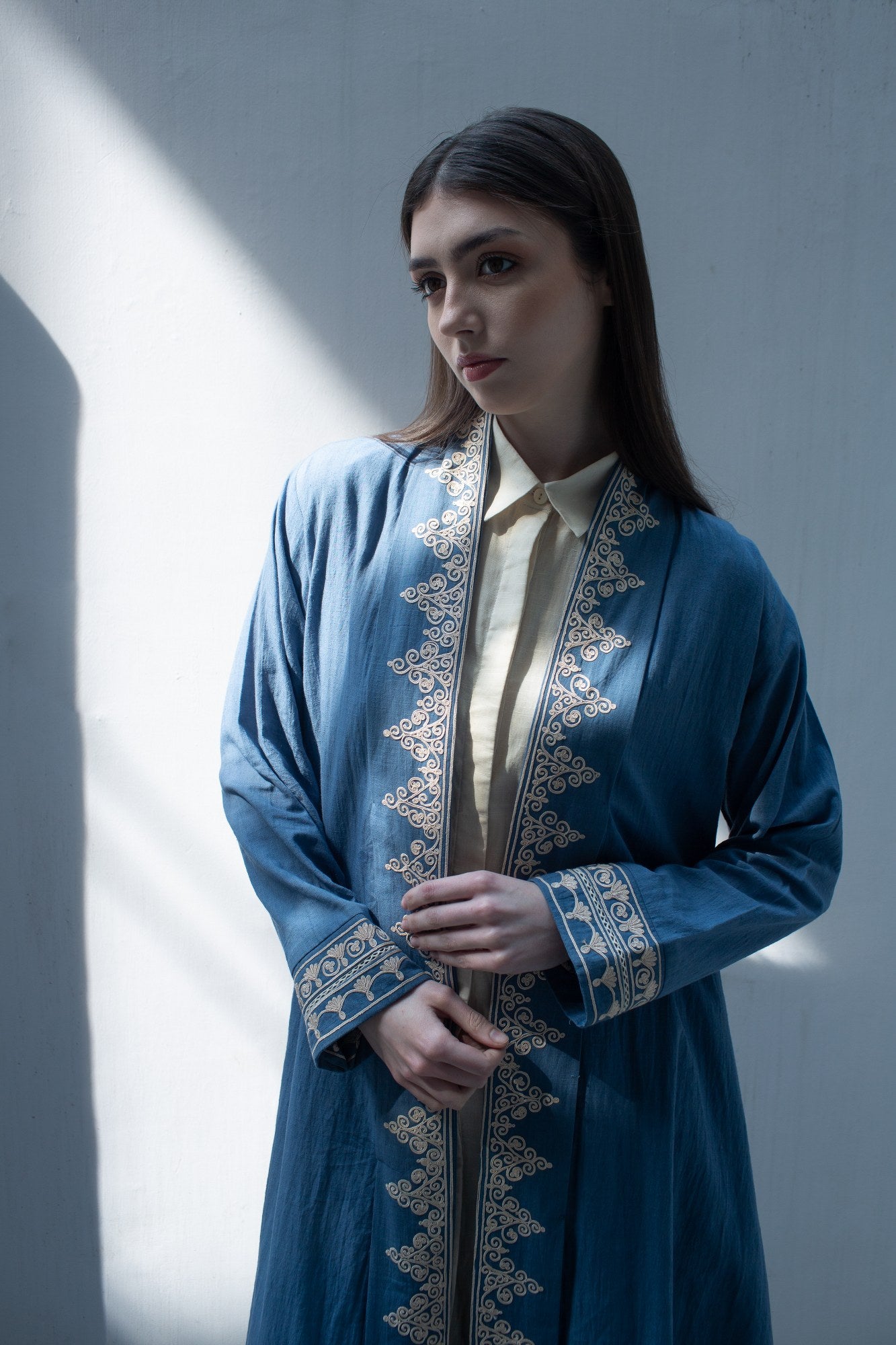 EMBROIDERED JACKET & DRESS SET