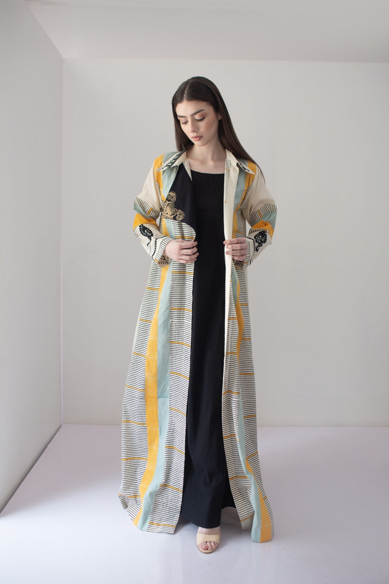 EMBROIDERED JACKET DRESS SET